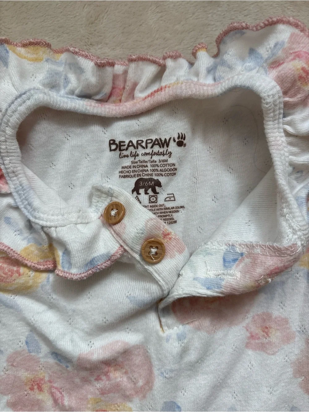 Baby girl lot 6 piece set matching sleep sack tops bottoms 3-6 month EUC NWOT